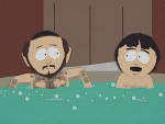 Two Guys Naked in a Hot Tub