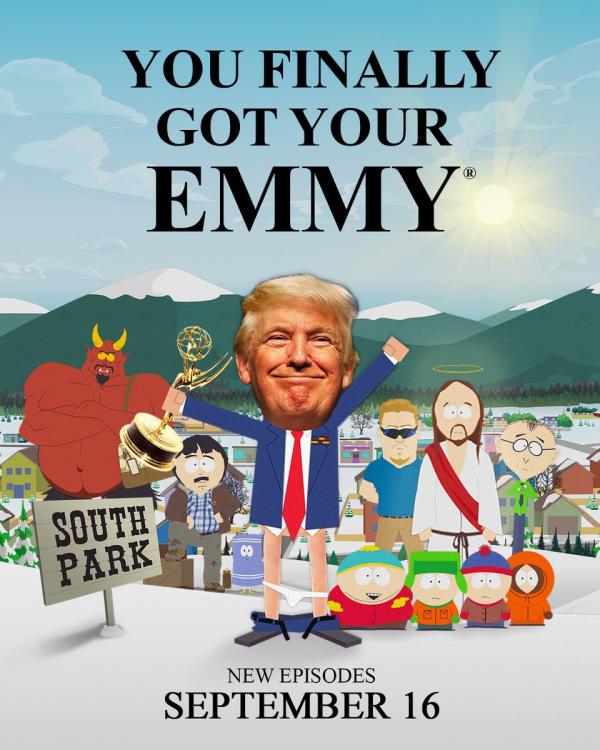 South Park wint 6e Emmy met Sermon on the 'Mount!