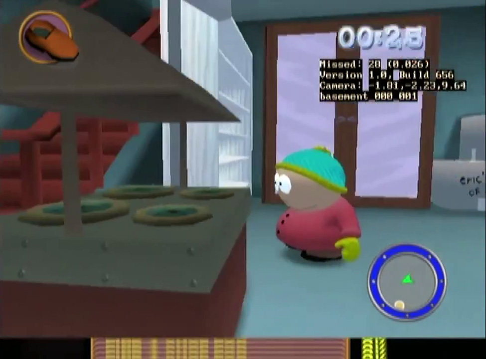Screenshot nooit uitgekomen South Park computerspel 